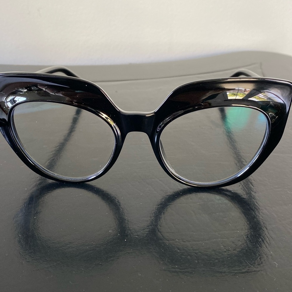 Blue light cat eye thick frame reading glasses